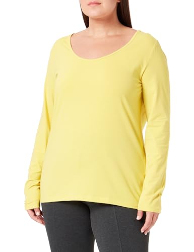 s.Oliver Damen 2138264 T-Shirt langarm, Gelb, 36 von s.Oliver