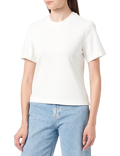 s.Oliver Damen 2139394 T-Shirt kurzarm, Weiß, 42 von s.Oliver