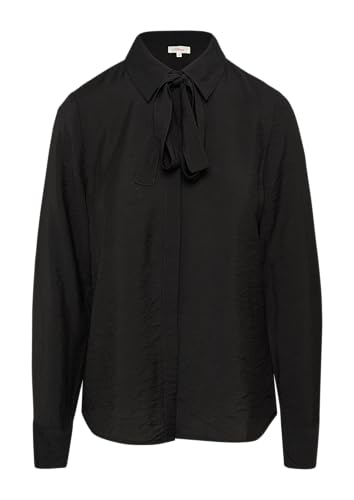 Strukturierte Bluse mit Abnehmbarer Schluppe schwarz 44 von s.Oliver