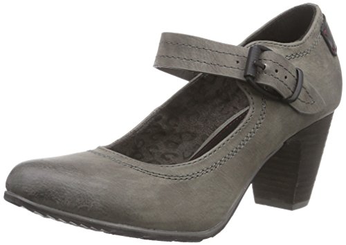 s.Oliver Damen 24400 Mary Jane Halbschuhe, Grau (Graphite 206) von s.Oliver