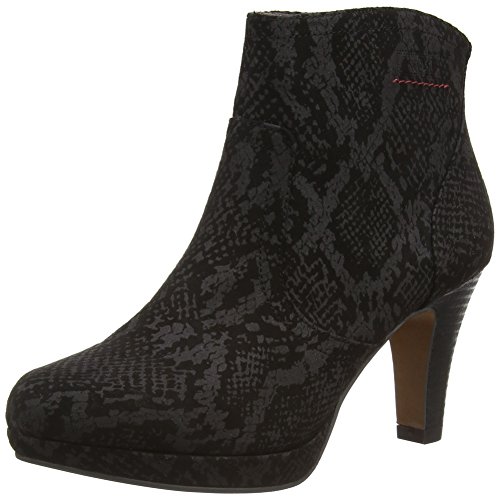 s.Oliver Damen 25301 Kurzschaft Stiefel, Schwarz (Black Snake 036), 42 von s.Oliver