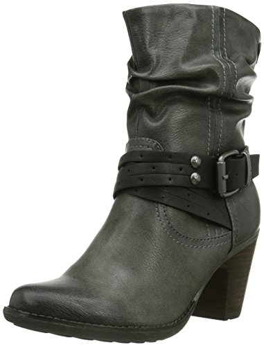 s.Oliver Damen 25323 Biker Boots, Grau (Graphite/Black 210), 37 EU von s.Oliver