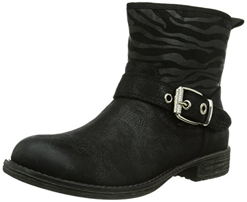 s.Oliver Damen 25358 Biker Boots, Schwarz (Zebra 20), 38 EU von s.Oliver