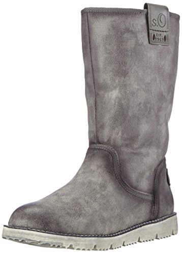 s.Oliver Damen 26416 Schlupfstiefel, Grau (Grey Antic 208), 39 von s.Oliver