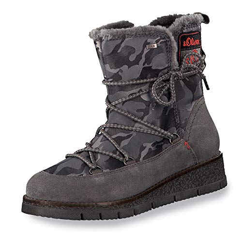 s.Oliver Damen 26477-31 Schneestiefel, Grau (Grey Comb 201) von s.Oliver