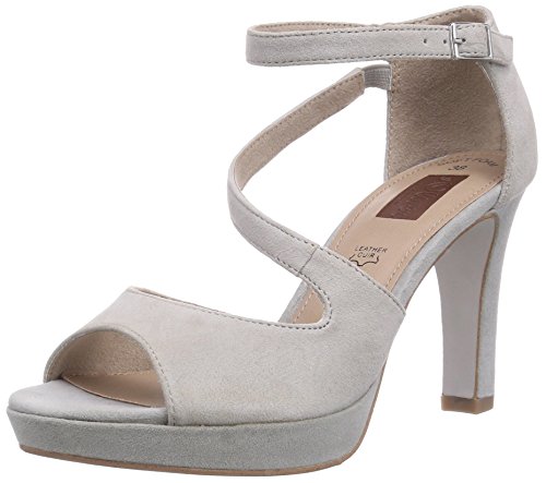 s.Oliver 28323, Damen Knöchelriemchen Sandalen, Grau (Lt Grey 204), 41 EU (7.5 Damen UK) von s.Oliver