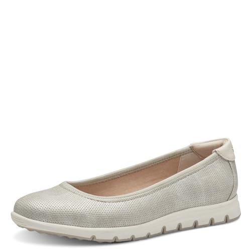 s.Oliver Damen Ballerinas Plateau Bequem, Gold (Champagne), 38 von s.Oliver