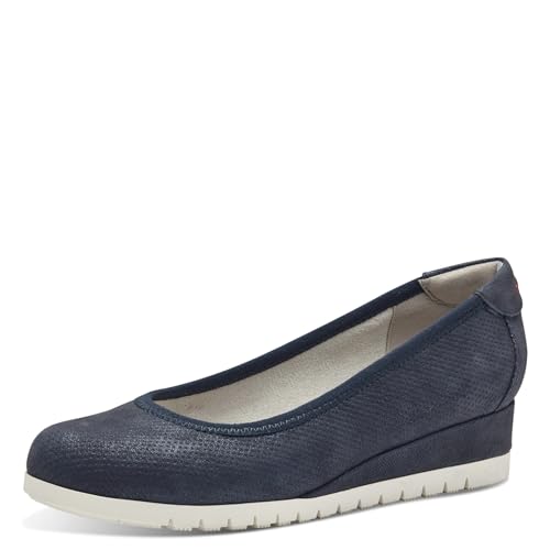 s.Oliver Damen Wedge Pumps mit Keilabsatz Bequem, Blau (Navy), 37 von s.Oliver