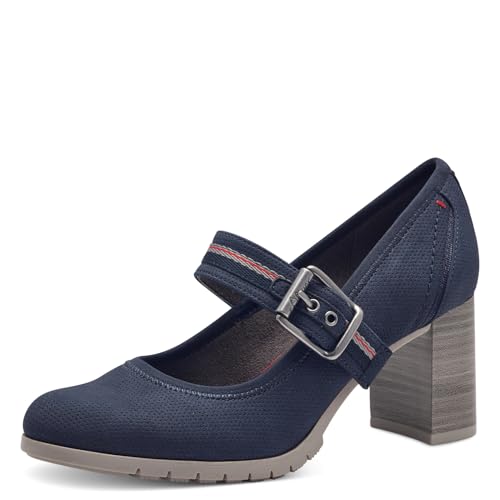 s.Oliver Damen Pumps mit Riemen mit Blockabsatz Bequem, Blau (Navy), 40 EU s.Oliver Damen Pumps mit Riemen mit Blockabsatz Bequem, Blau (Navy), 40 EU von s.Oliver