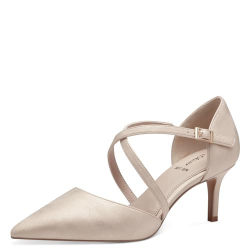 s.Oliver Damen Pumps mit Riemen Spitz Elegant, Rosa (Rose), 36 von s.Oliver