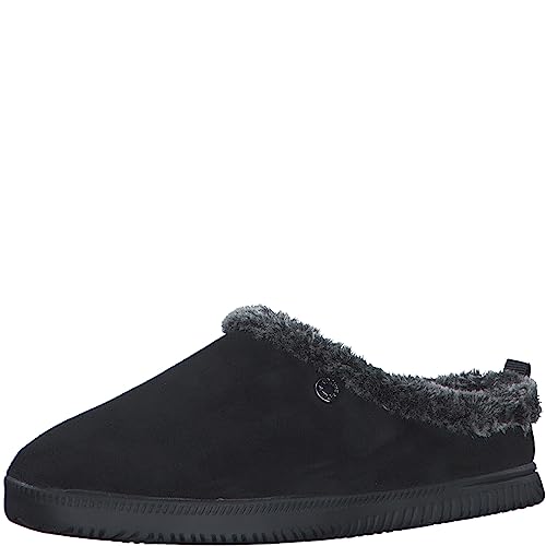 s.Oliver Damen Pantoffeln zum Reinschlüpfen Flauschig Schwarz (Black), 40 von s.Oliver