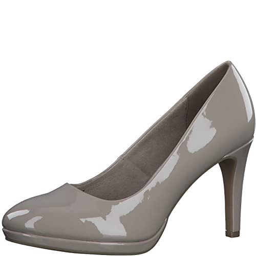 s.Oliver Damen 5-5-22401-20 Pumps, Taupe Patent 5 22401 20 344, 36 EU von s.Oliver