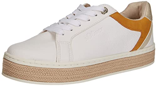 s.Oliver Damen 5-5-23636-28 Sneaker, White Comb, 40 EU von s.Oliver