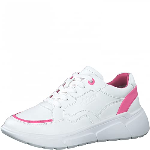 s.Oliver Damen 5-5-23644-28 Sneaker, White Pink, 37 EU von s.Oliver