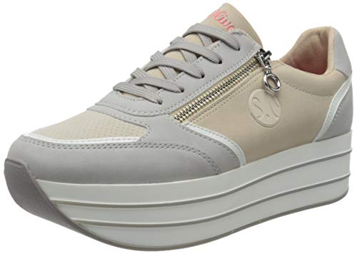 s.Oliver Damen 5-5-23661-24 Sneaker, Grau (Lt Grey/Lt Ros 259) von s.Oliver