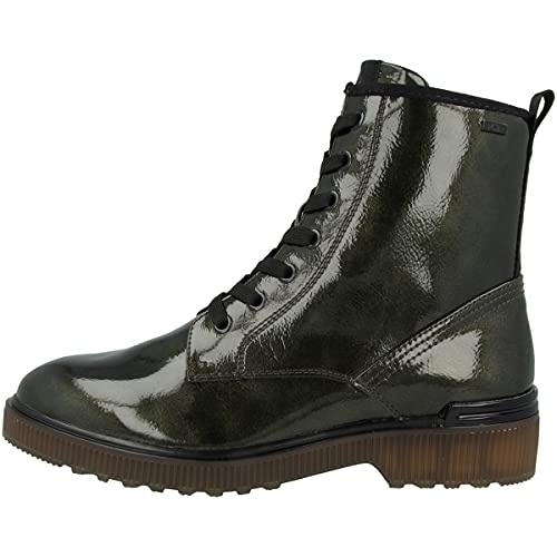 s.Oliver Damen 5-5-25232-27 Stiefelette, Olive PATENT, 36 EU von s.Oliver