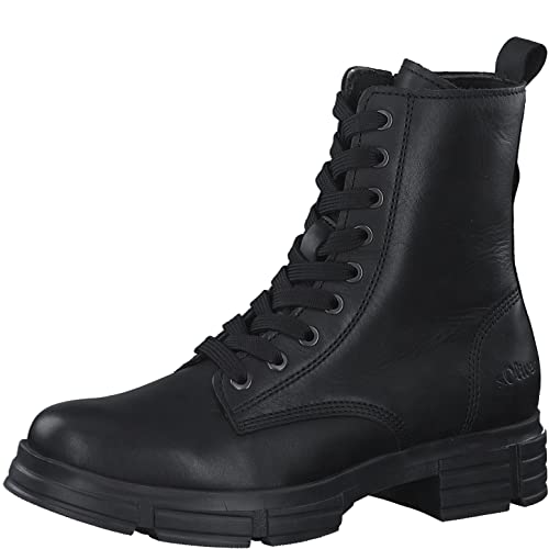 s.Oliver Damen 5-5-25288-29 Stiefelette, Black Nappa, 39 EU von s.Oliver