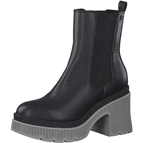 s.Oliver Damen 5-5-25443-29 Chelsea-Stiefel, Black/LT.Grey, 36 EU von s.Oliver