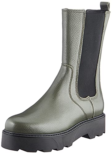 s.Oliver Damen 5-5-25482-37 Chelsea Boot, Khaki leather, 38 EU / 7 UK von s.Oliver