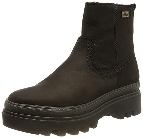 s.Oliver Damen 5-5-25483-37 Stiefelette, Schwarz, 36 EU von s.Oliver