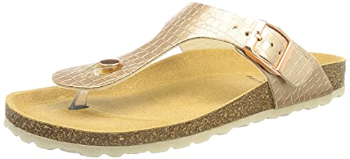 s.Oliver Damen 5-5-27124-26 Beachpantolette, Rosegold Croco, 39 EU von s.Oliver