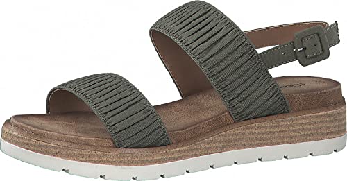 s.Oliver Flache Sandale 5-5-28108-28 Grün Red Label von s.Oliver