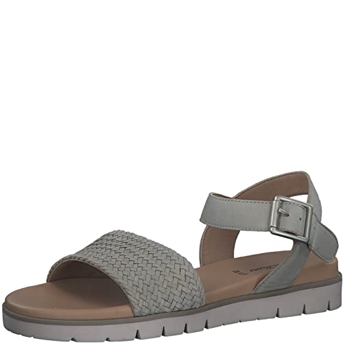 s.Oliver Sandale 5-5-28121-20 Grün Flexible Sole von s.Oliver