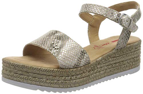 s.Oliver 5-5-28216-24, Damen Riemchensandalen, Beige (Snake 476), 41 EU (7 UK) von s.Oliver
