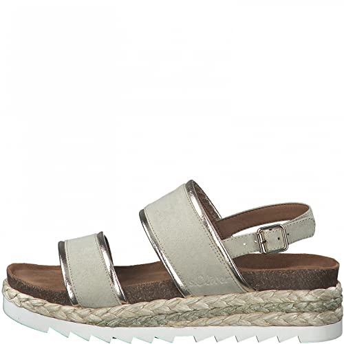 s.Oliver Flache Sandale 5-5-28702-28 Grün Red Label von s.Oliver