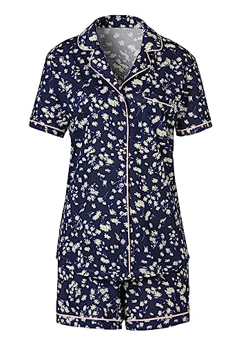 s.Oliver Damen AK-94-43 Pyjamaset, Blumendruck Marine, 44/46 von s.Oliver