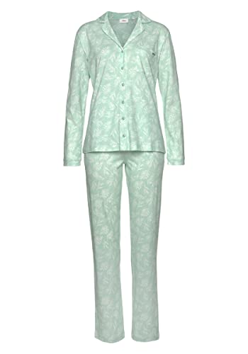 s.Oliver Damen Ak-210-47 Pyjamaset, Mint Blätterdruck, 32-34 EU von s.Oliver