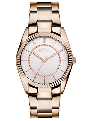 s.Oliver Damen-Armbanduhr Analog Quarz Edelstahl SO-3190-MQ von s.Oliver