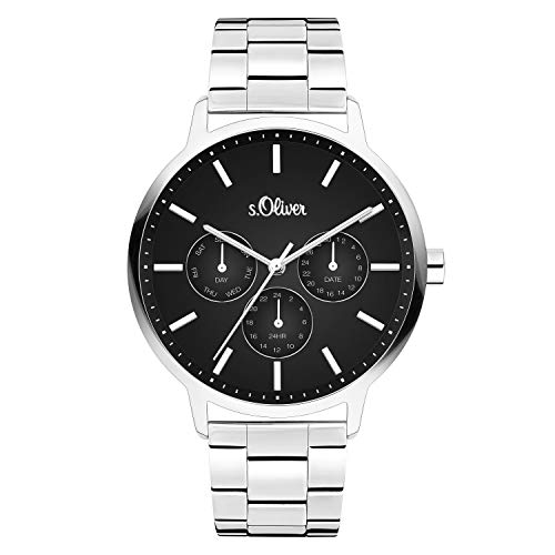 s.Oliver Damen Analog quarz Armbanduhr mit Edelstahl SO-4102-MM von s.Oliver