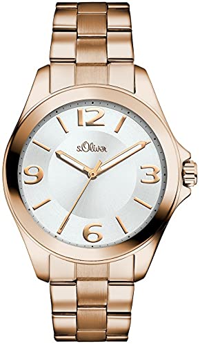 s.Oliver Damen-Armbanduhr Analog Quarz Edelstahl SO-2970-MQ von s.Oliver