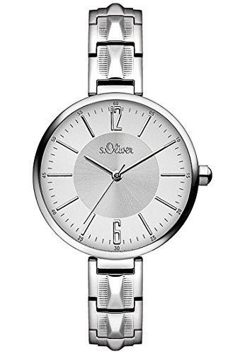 s.Oliver Damen-Armbanduhr Analog Quarz Edelstahl SO-3088-MQ von s.Oliver