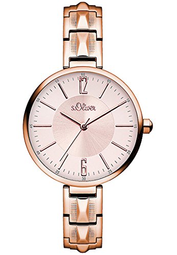 s.Oliver Damen-Armbanduhr Analog Quarz Edelstahl SO-3090-MQ von s.Oliver