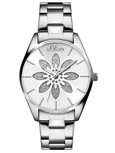s.Oliver Damen-Armbanduhr Analog Quarz Edelstahl SO-3235-MQ von s.Oliver