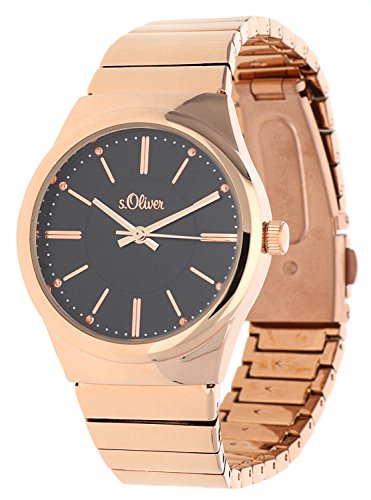 s.Oliver Damen-Armbanduhr Analog Quarz IP Rosé SO-15132-MQR von s.Oliver