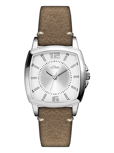 s.Oliver Damen-Armbanduhr Analog Quarz Leder SO-3247-LQ von s.Oliver
