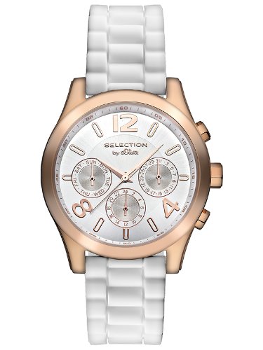 s.Oliver Damen-Armbanduhr Analog Quarz Silikon SO-2646-PM von s.Oliver