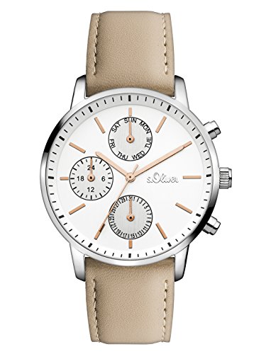 s.Oliver Damen Analog Quarz Uhr SO-3242-LM von s.Oliver