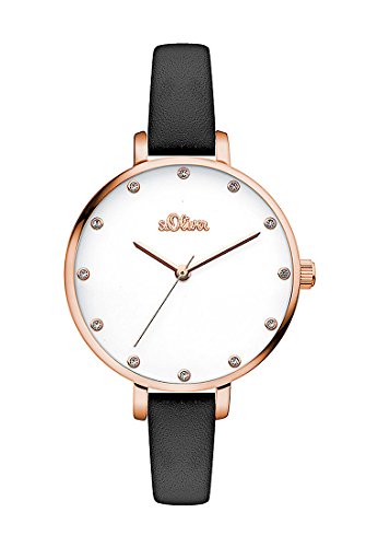 s.Oliver DamenArmbanduhr Analog Quarz Leder SO-3456-LQ s.Oliver DamenArmbanduhr Analog Quarz Leder SO-3456-LQ von s.Oliver