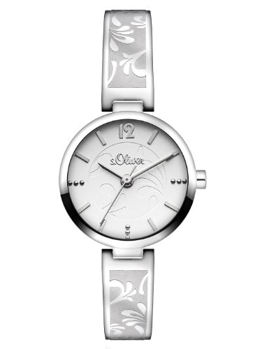 s.Oliver Damen-Armbanduhr XS Analog Quarz Edelstahl SO-2763-MQ von s.Oliver