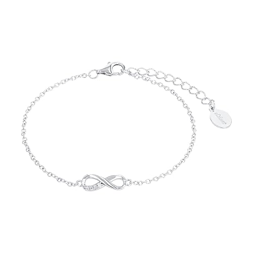 s.Oliver Damen Armkette Infinity, 925er Sterling Silber rhodiniert von s.Oliver