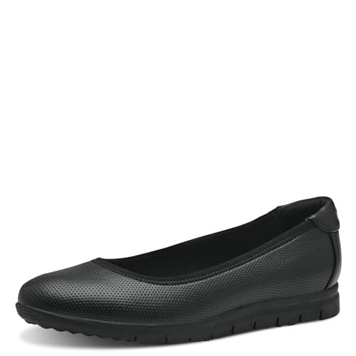 s.Oliver Damen Ballerinas Plateau Bequem, Schwarz (Black), 37 von s.Oliver