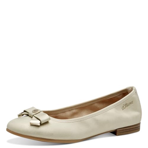 s.Oliver Damen Ballerinas mit Schleife Elegant, Gold (Champagne), 37 EU von s.Oliver