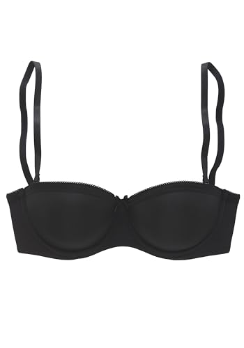 s.Oliver Damen Basic Schalen-BH mit abnehmbaren Trägern in Black von s.Oliver