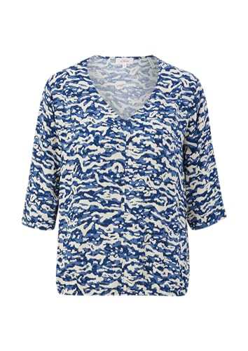 s.Oliver Blusenshirt aus Viskose dunkelblau 38 von s.Oliver