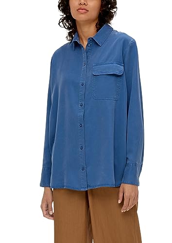 s.Oliver Damen Bluse Langarm Blue 34 von s.Oliver