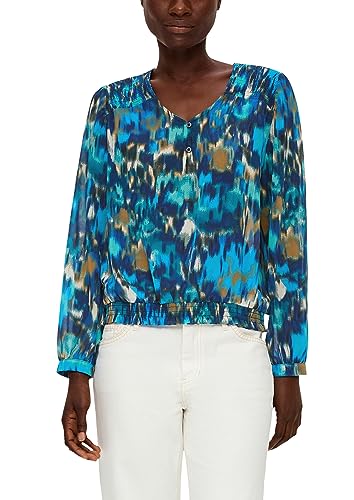 s.Oliver Damen Bluse Langarm Blue 36 von s.Oliver